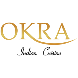 Okra Indian Cuisine logo.